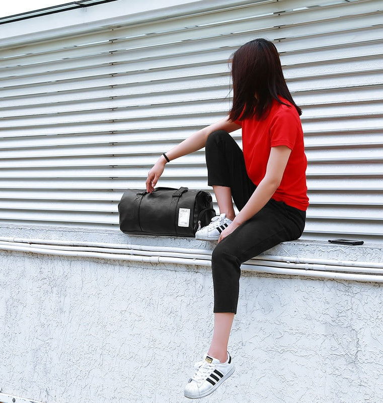 B-READY All Black Gym Sport Fitnesstasche Unisex