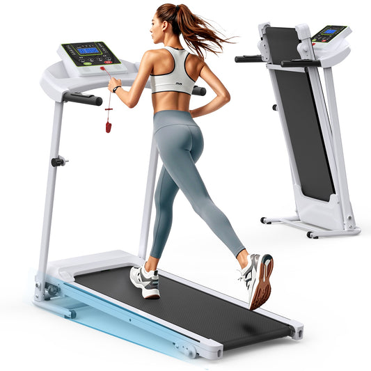 B-READY Smart Home Folding Treadmill With Incline 2.5HP 12KMH Electric Treadmill For Home Foldable, Bluetooth Music Cup Holder Heart Rate Sensor Walking Running Machine For Indoor Home Gym Exercise Fitness incl. Trainigs Plan