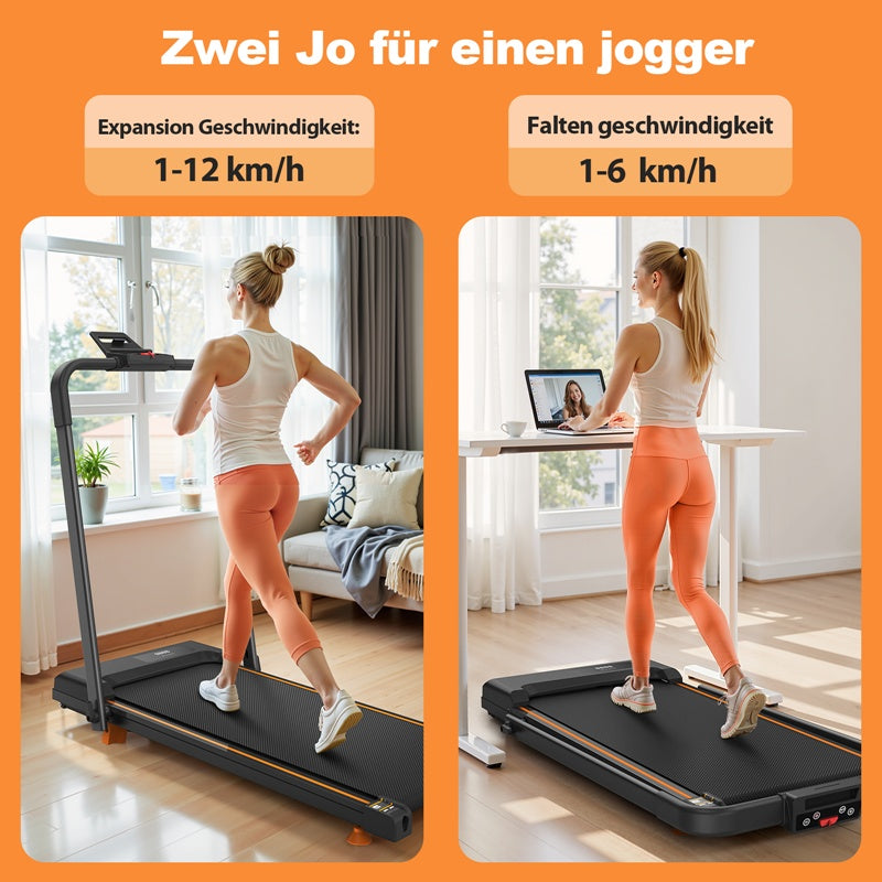 B-READY 2026 EU Home Office Desk Treadmills, Compact Desktop Treadmills With Tilted Portable Treadmills, 2-in-1 Treadmills For Walking, Running And Jogging, With A Weight Capacity Of 120KG MADE IN GERMANY