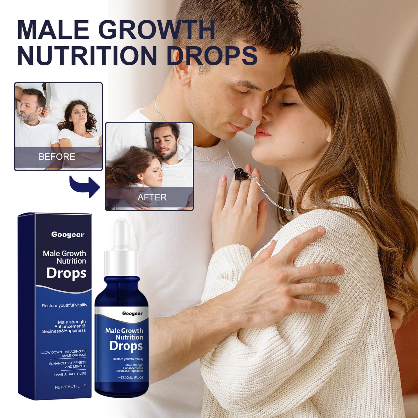 B-READY Male Body Nutrition Drops Helping in Bedroom incl. Support