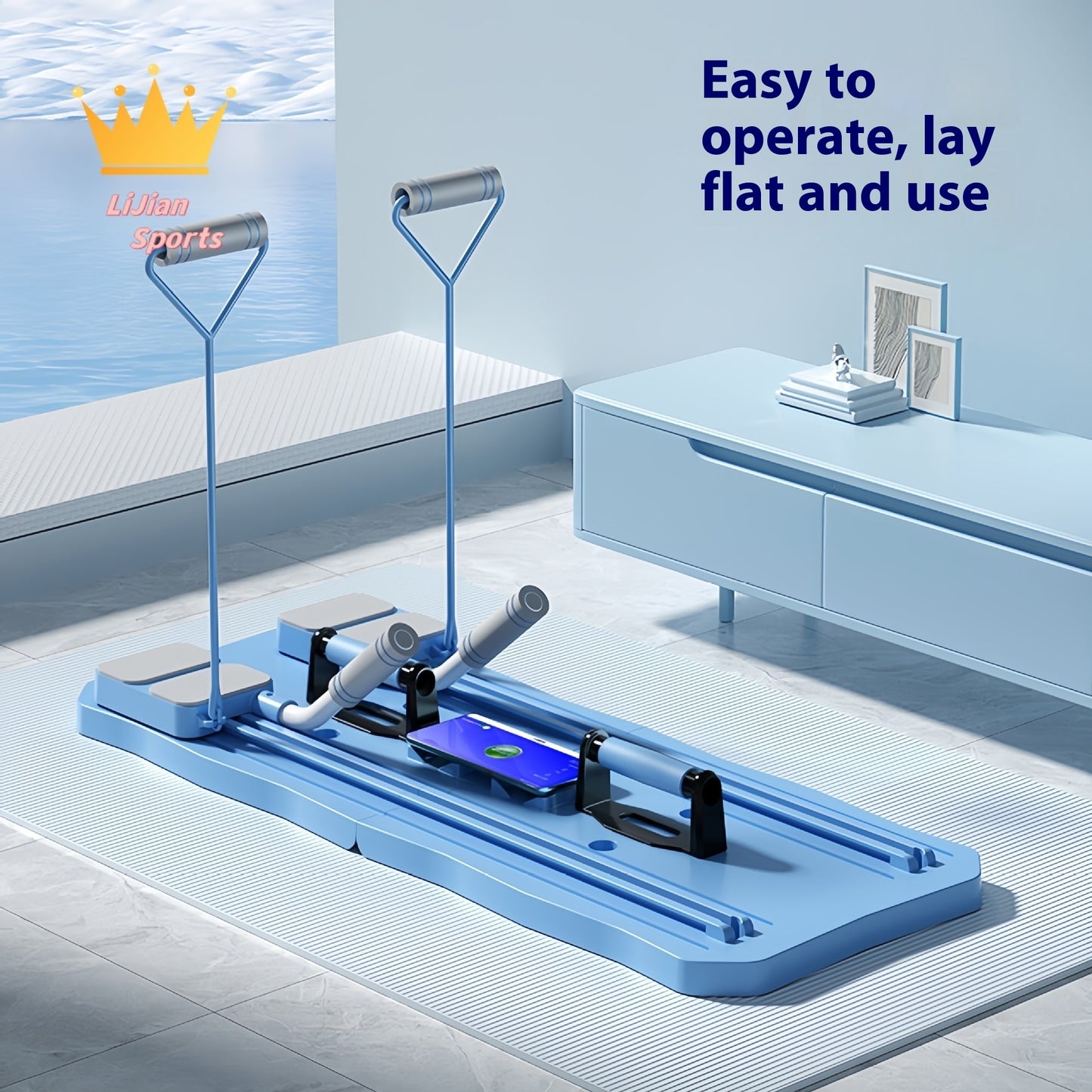 B-READY Multi Functional Fitness Board With Foldable Design Pilates Board incl. Trainings Course