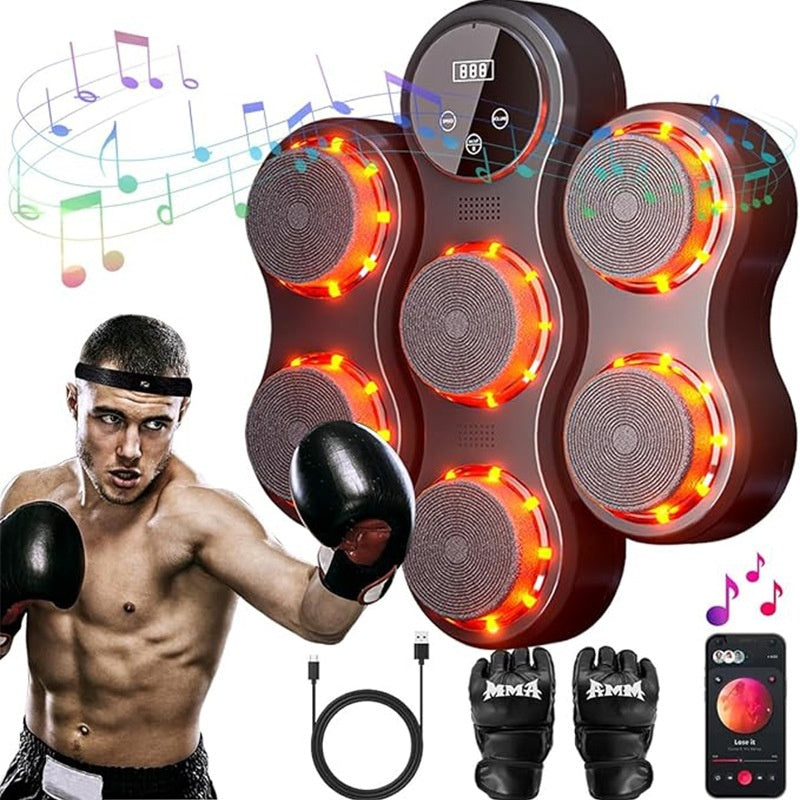 B-READY Smart Home Music Boxing Machine Adjustable Response Training Equipment