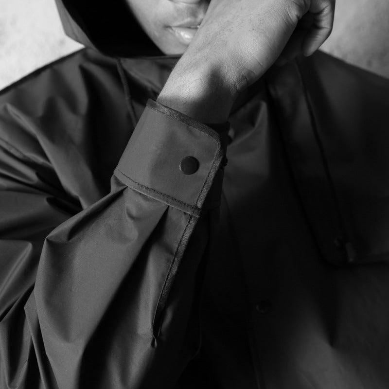 B-READY Long full body fashion transparent tactical riding raincoat B-PREPARED 2026