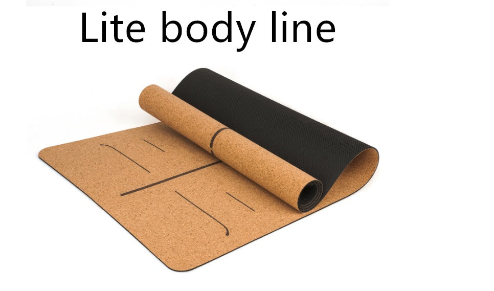 B-READY Cork Yoga Mat Yoga Matte  I LOVE APICHAYA