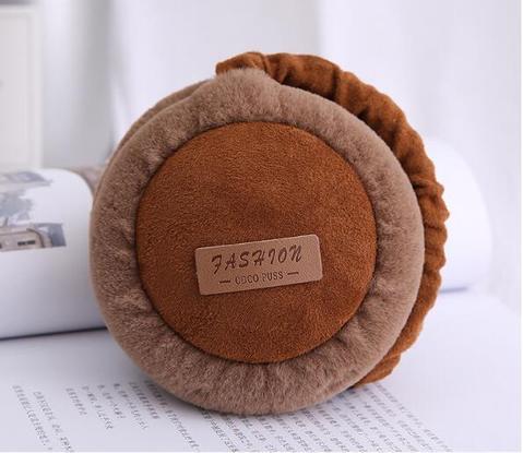 B-READY Bluetooth Earmuffs Headphones Warm Plush Earmuffs Ure Color Fashion Foldable Soft Simple Adjustable Winter Accessories