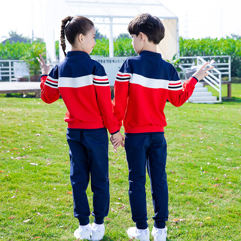B-READY Style Spring And Autumn Primary School Twins Sportswear Two-piece Set