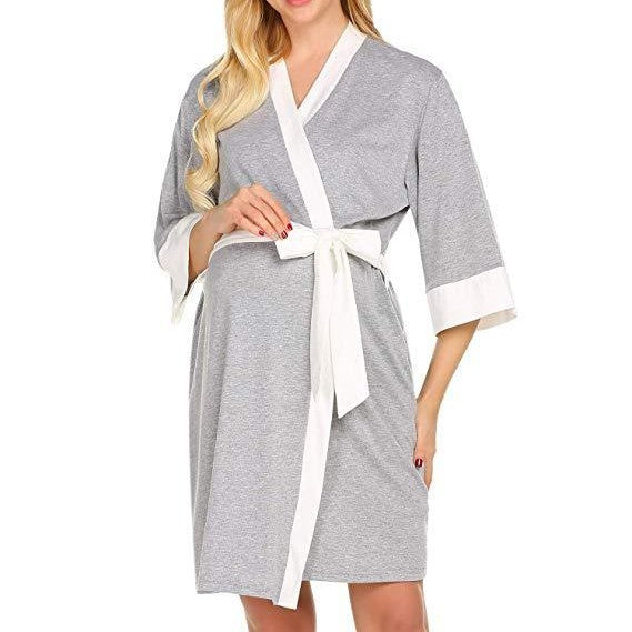 Umstandspyjama aus Baumwolle für Schwangere