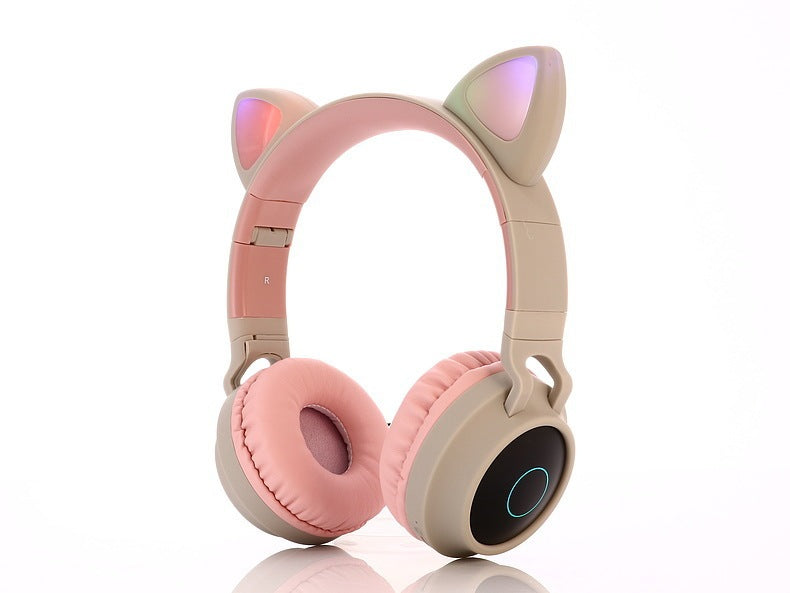 B-READY Kids Girls Noice Cancelation Cute Bluetooth 5.0 Headphone Stereo Wireless Headset