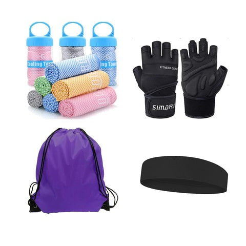 B-READY Gym Essential Items Value Set Gift Set Beginner Gym Set