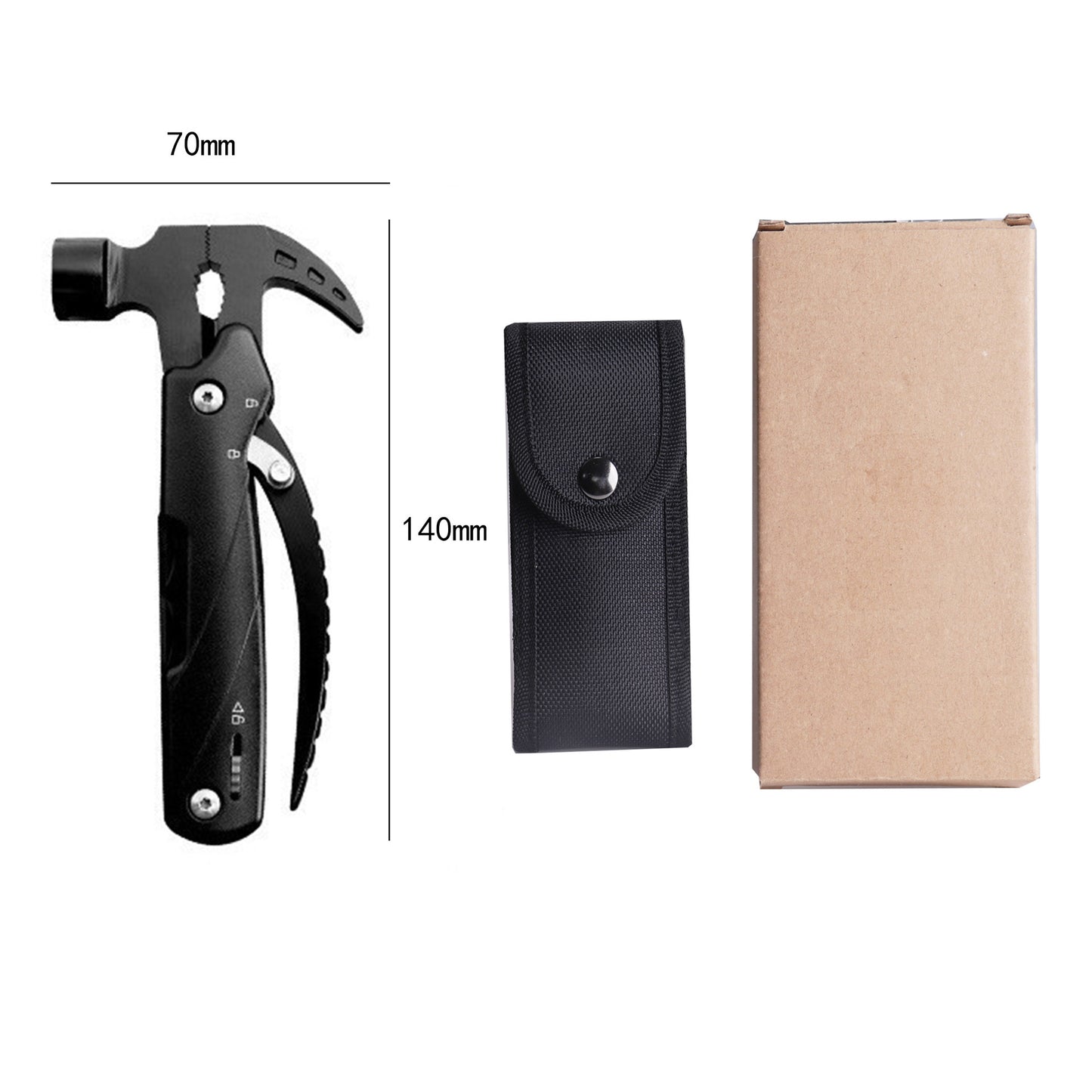 B-READY Mini Multifunctional Claw Hammer Home Camping Car Emergency Tool B-PREPARED 2026