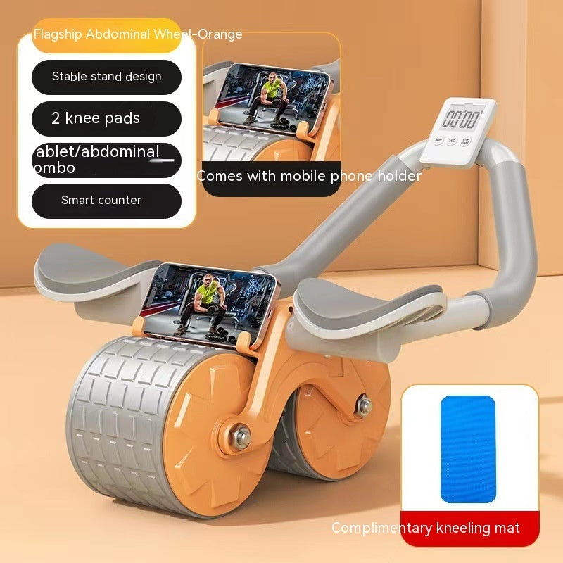 B-READY Home Gym Elbow Support Abdominal Wheel Fitness Belly Rolling Machine Belly-flattening Tool incl. Fat Loss Course