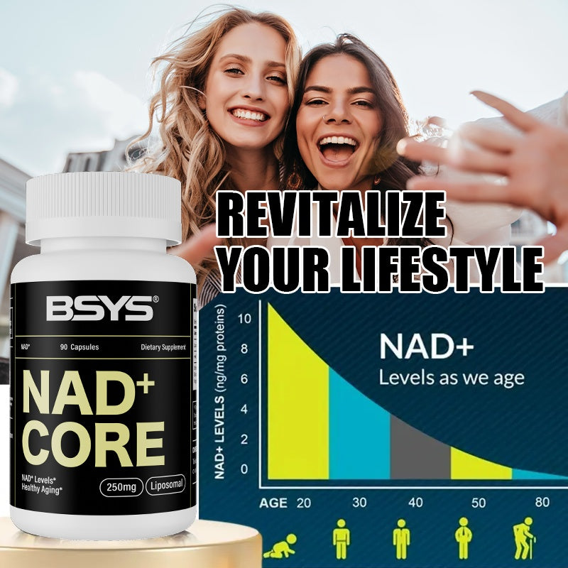 B-READY BSYS NAD Supplements  Anti-Aging Vitality Support  Metabolic & Cognitive Health Boost  Mitochondrial Energy Enhancement  Healthy Weight Management & Insulin Balance Aid  Active Aging Formul