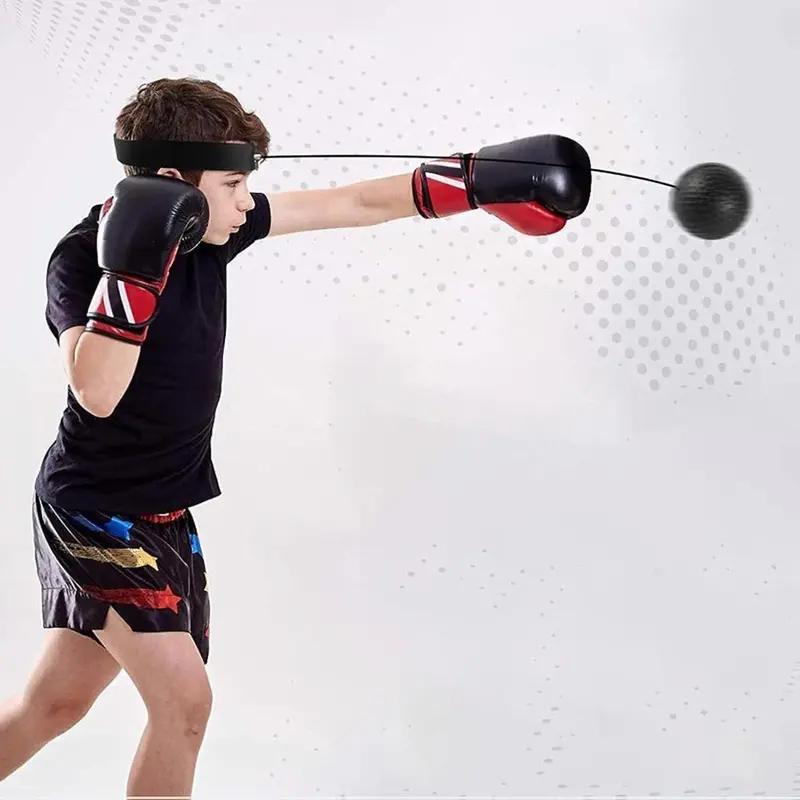 B-READY Boxing Reaction Ball Training Set With Adjustable Headband Improves Hand-Eye Coordination And Punching Accuracy Portable And Durable Suitable For Beginners And Experienced Boxers