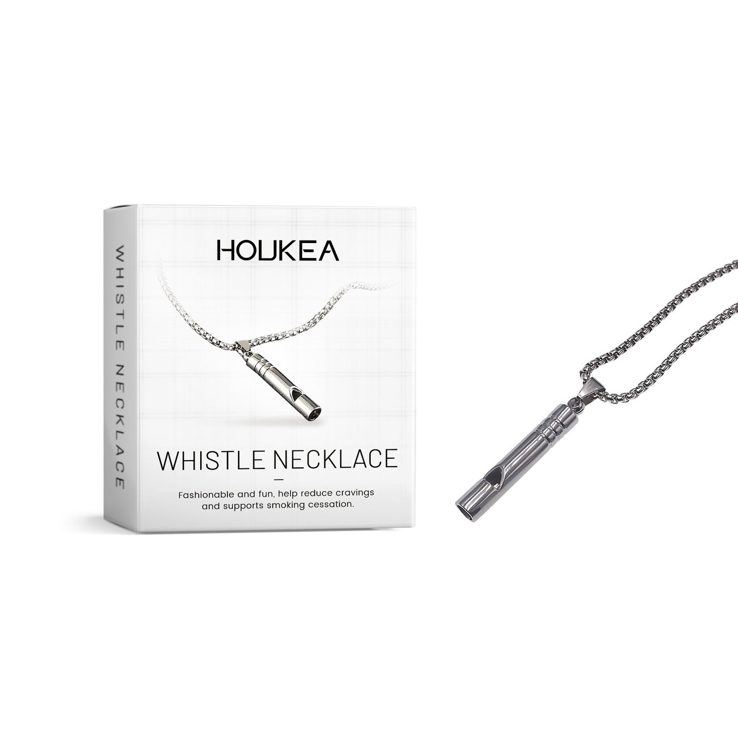 B-READY Simple And Sounding Whistle Necklace Fashionable And Elegant Lightweight Durable Anti Stress Gift idea B-PREPARED 2026
