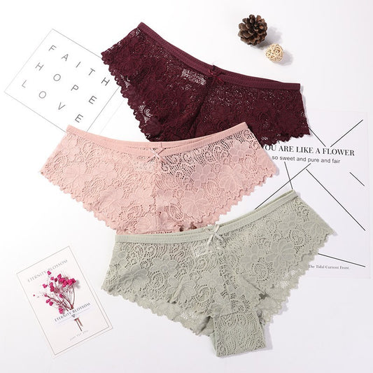 B-READY 3 Pcs Panties For Woman Underwear