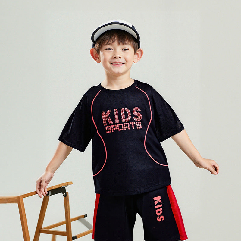 B-READY Children Short-sleeved Uniform Sportswear Set Unisex