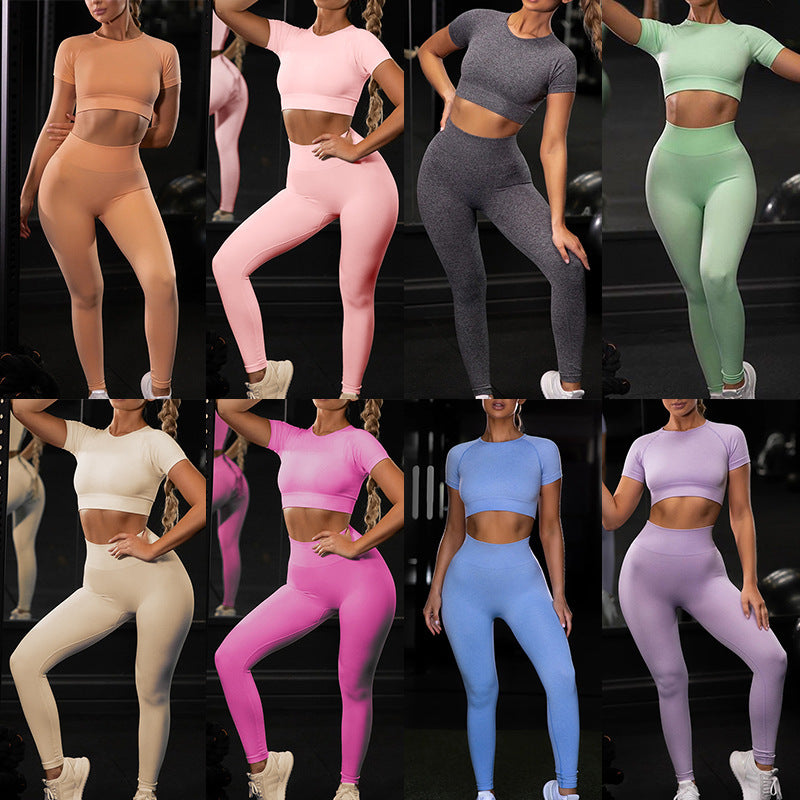 B-READY 
Women fitness active gym seamless botee Yoga Set