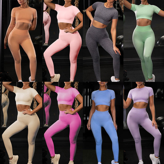 B-READY 
Women fitness active gym seamless botee Yoga Set