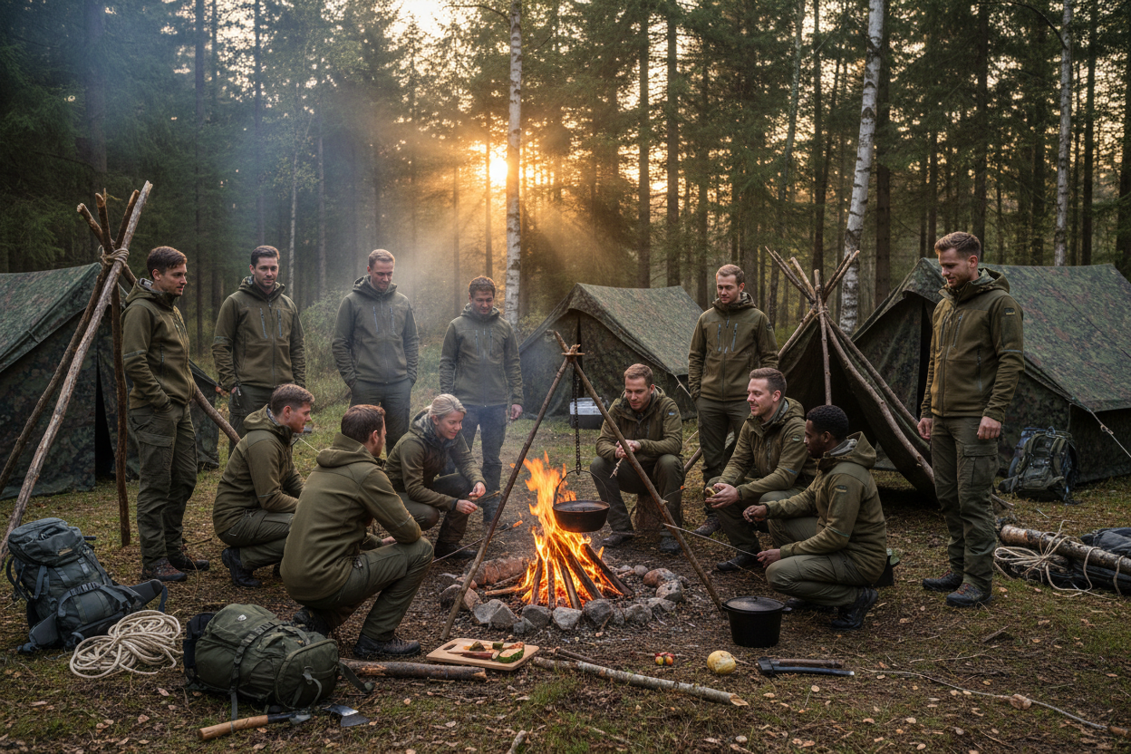🏕️ 48H SURVIVAL BIWAK - Das ultimative Firmen-Erlebnis!

2 Tage &amp; 1 Nacht in der Wildnis - Bundeswehr-Style! Komplettes Survival-Erlebnis mit Zelten, Lagerfeuer, Bushcraft und extremem Team-Bonding. Alles inklusive - auch Transport!

✅ KOMPLETT-PAKET ENTHALTEN (€4,500):
🚌 TRANSPORT &amp; ANREISE:
🚌 Gecharterte Busse - Abholung am Firmenstandort
🗺️ Transfer zur Wildnis-Location - Hin &amp; Zurück
📋 Komplette Organisation - Ihr müsst euch um nichts kümmern
🏕️ CAMP &amp; AUSRÜSTUNG:
⛺ Bundeswehr-Zelt