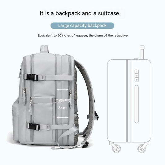 B-READY Expansion Backpack Women Men Couples Gym Travel Sport Casual Dry Wet Separation Backpack