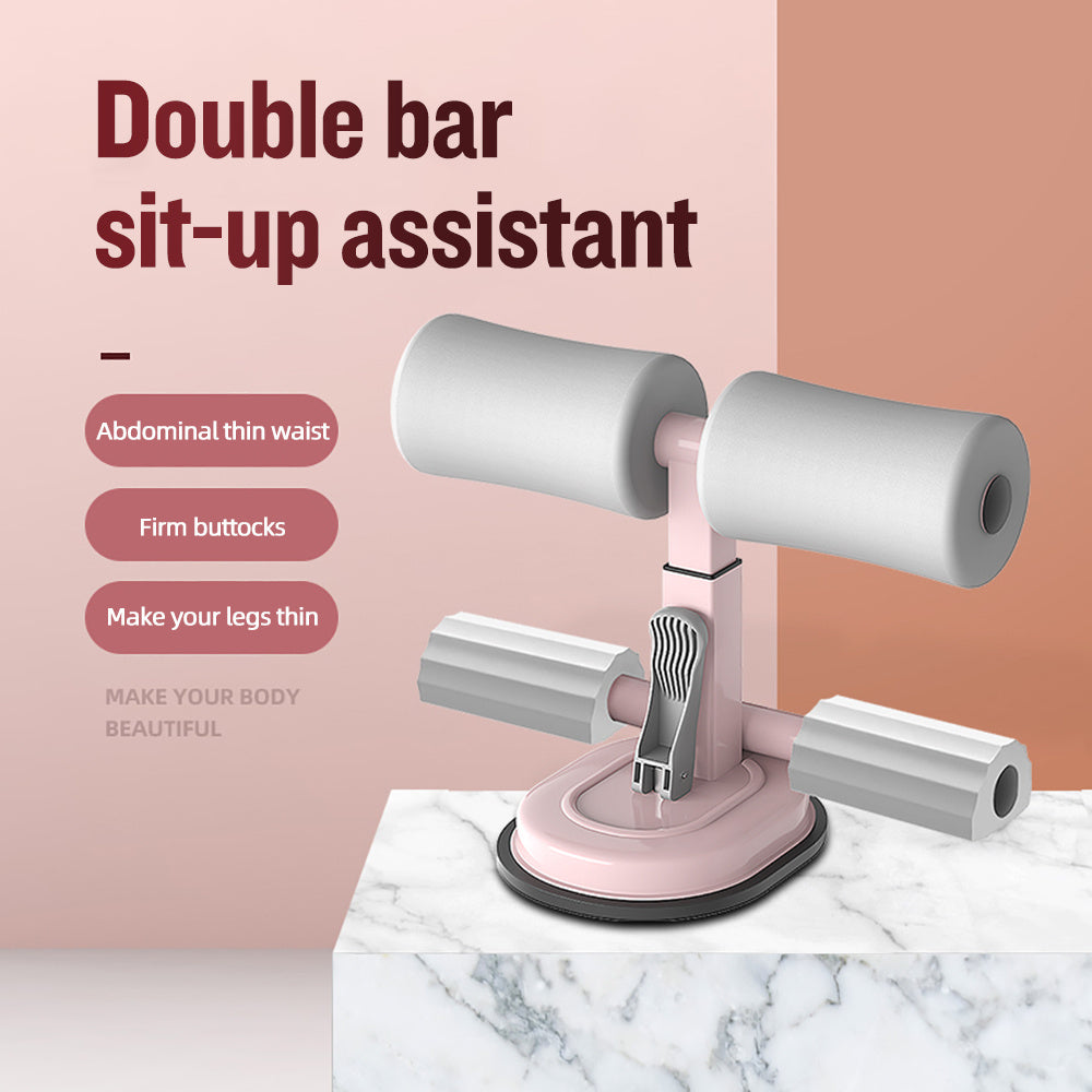 B-READY Couple Adjustable Sit-up Bar Floor Assistant Abdominal Exercise Stand