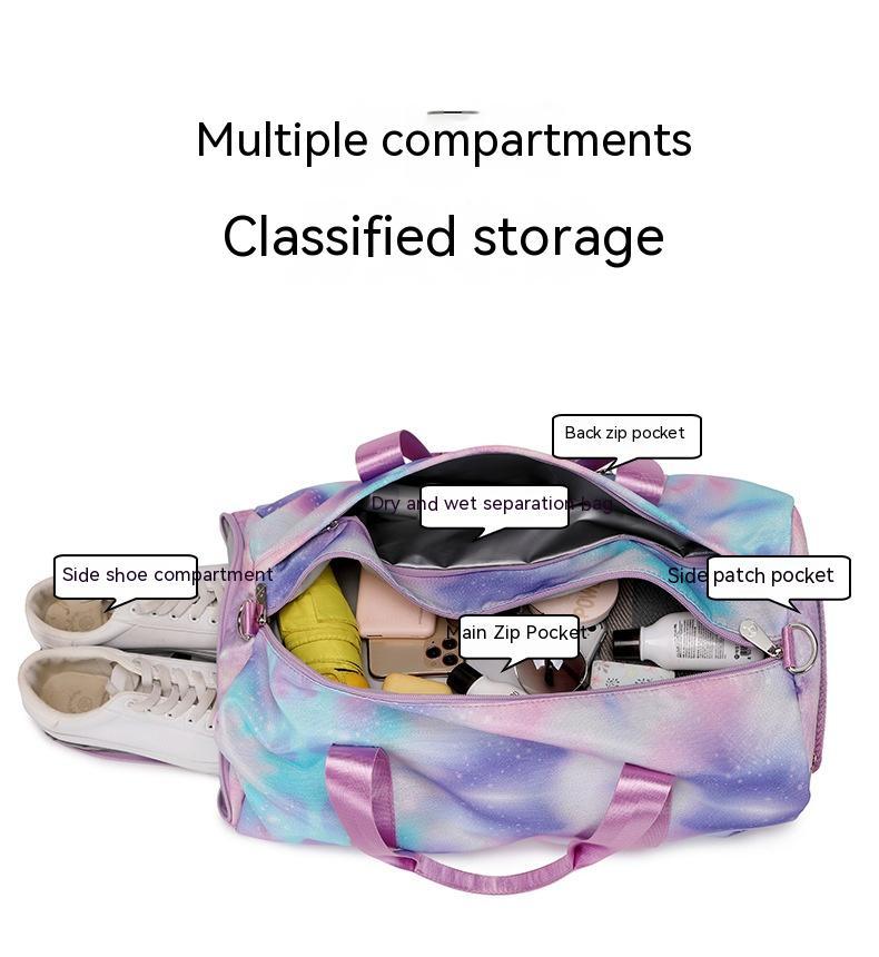 B-READY Gym Fitness Große Kapazität Wasserdichte Graffiti Druck Sport Fitness Tasche