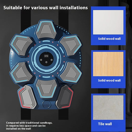 B-READY Smart Boxing Target Bluetooth Music Intelligent Training Boxing Machine Fun for Family and Friends Gift