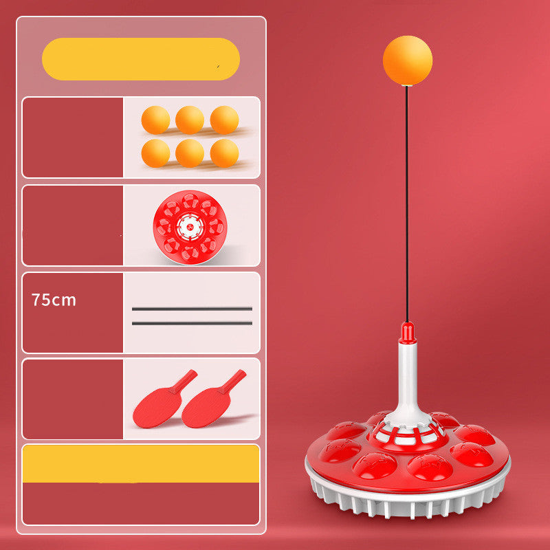 B-READY Household Suction Cup Type Self Training Elastic Flexible Shaft Children Parent Child Ball Training Device