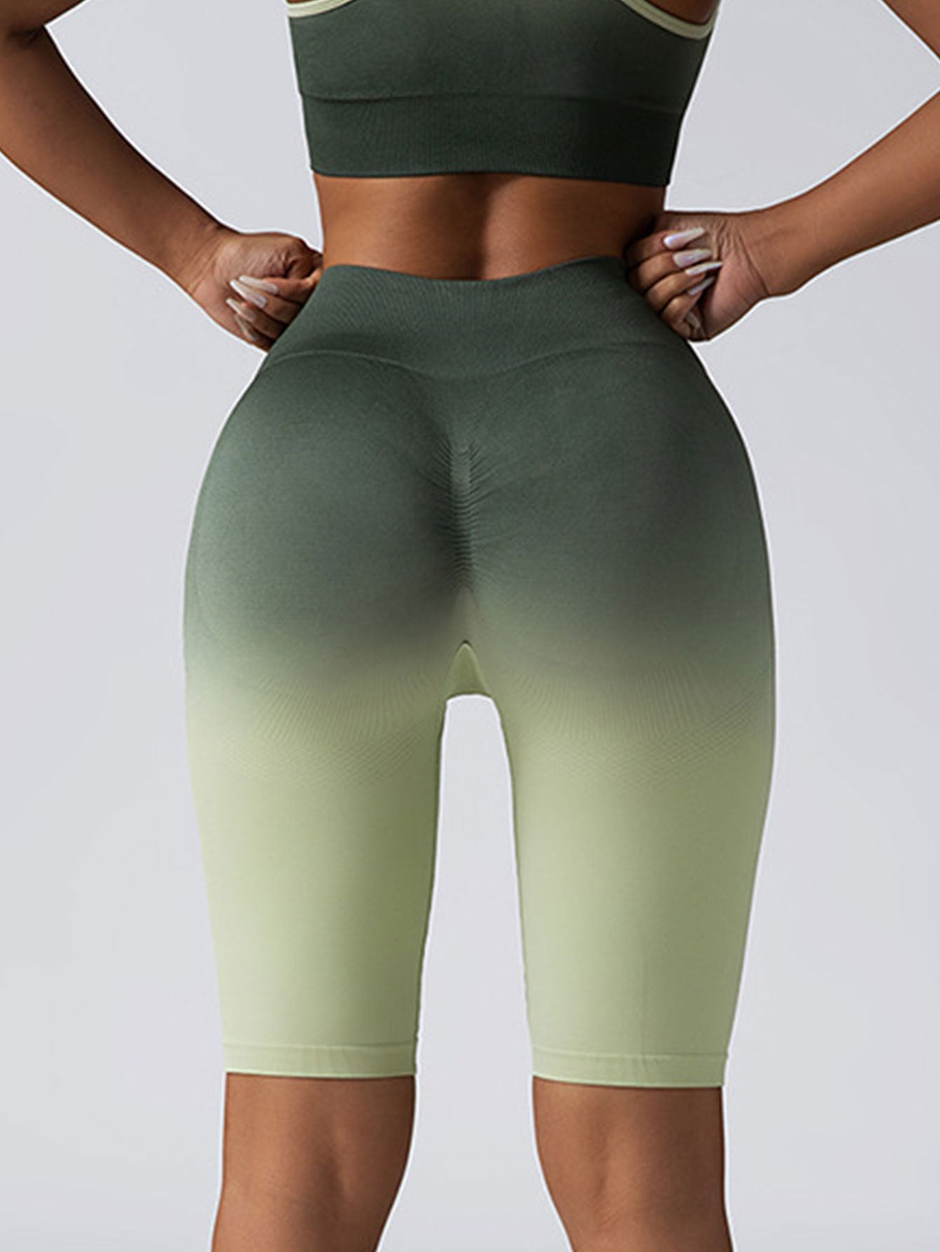 B-READY 2 Pack Workout Shorts For Women Scrunch Butt Lifting High Waisted Yoga Gym Seamless Booty Biker Shorts