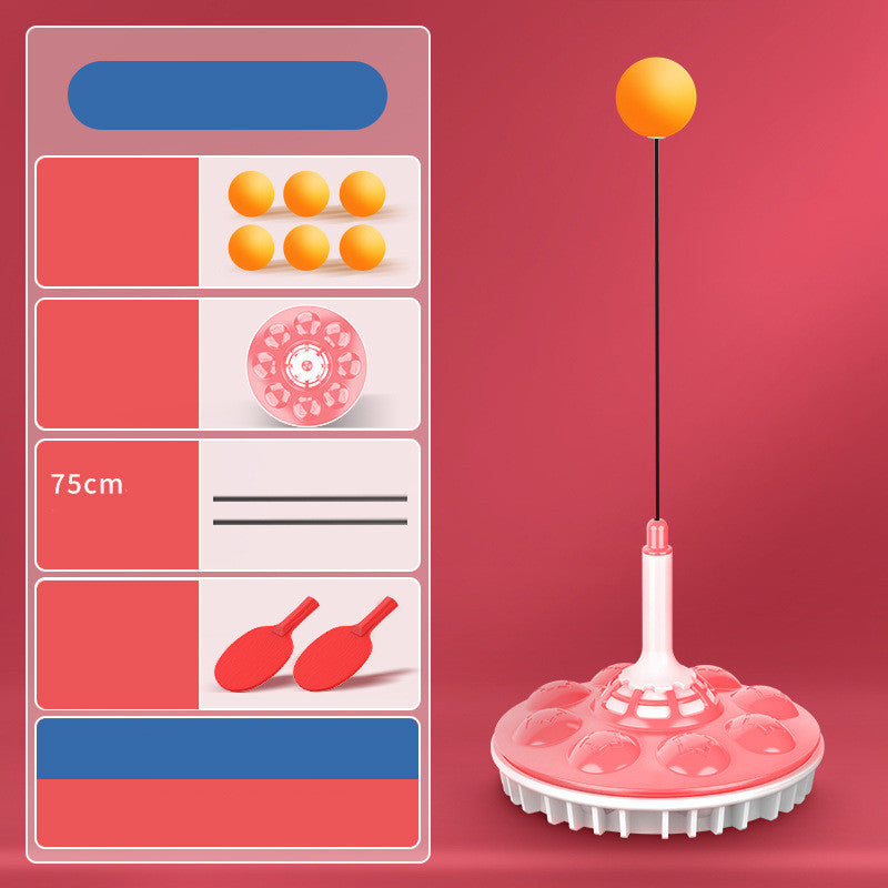 B-READY Household Suction Cup Type Self Training Elastic Flexible Shaft Children Parent Child Ball Training Device