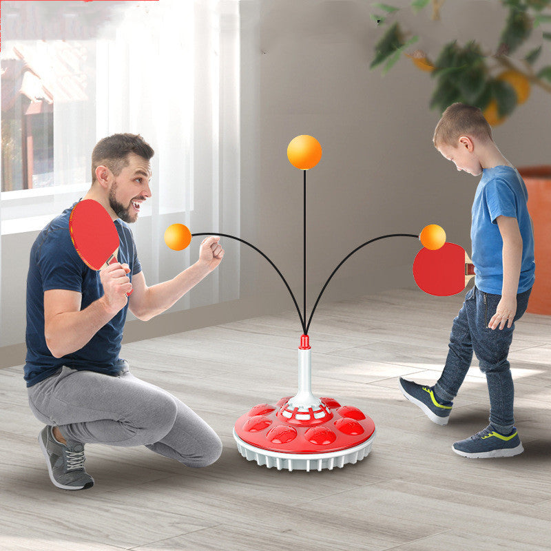 B-READY Household Suction Cup Type Self Training Elastic Flexible Shaft Children Parent Child Ball Training Device