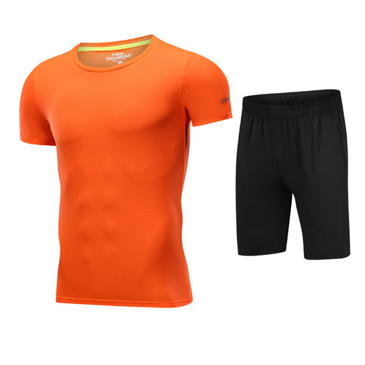 B-READY Unisex Sportswear short sleeve fitness shorts running suit