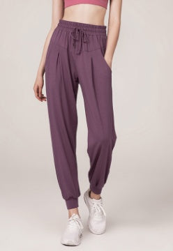 B-READY Woman Fall loose high waist gym pants