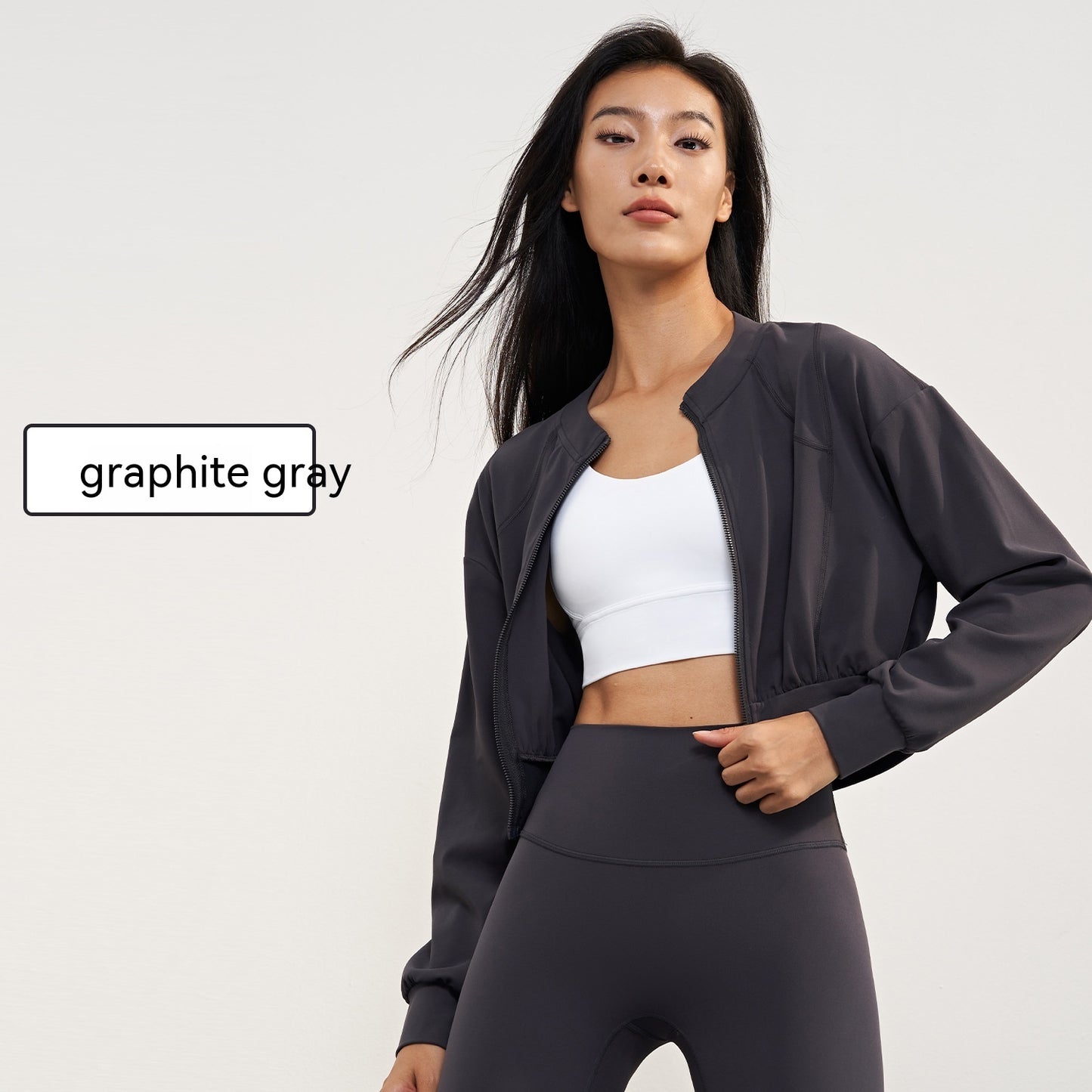 B-READY Thickened, Sanded Fabric Short Yoga Jacket