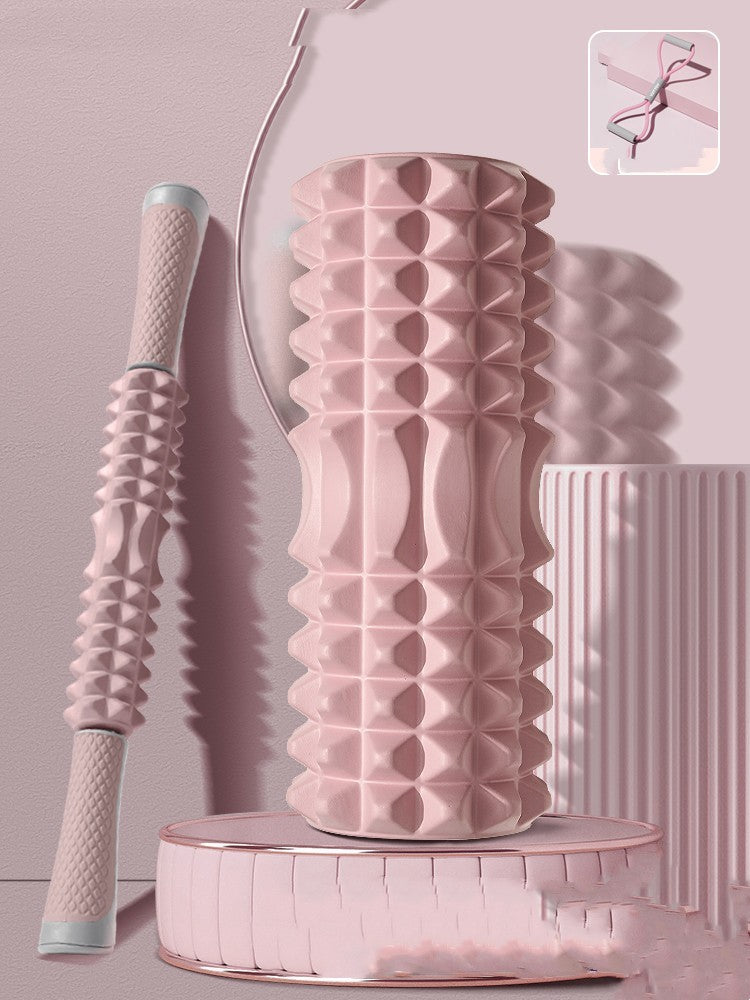 B-READY 26 Foam Shaft Roller Mace Yoga Supplies Massage Shaft Yoga Post including 12 Month Yoga Course