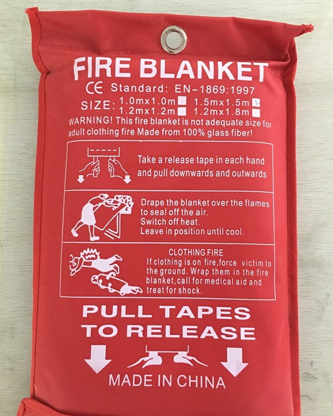 B-READY Fire Blanket Fiberglass Fire Flame Retardant Emergency Survival Fire Shelter Safety Cover Fire Emergency Blanket B-PREPARED 2026