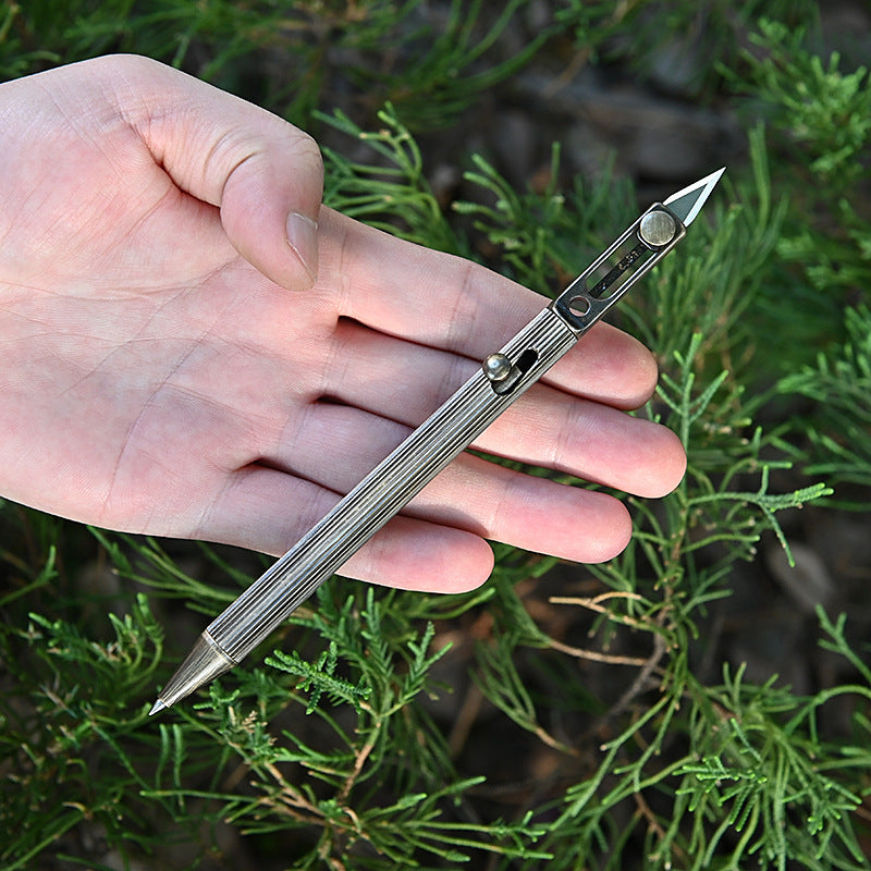 B-READY Brass Tactical Pen With Knife Signature Pen B-PREPARED 2026