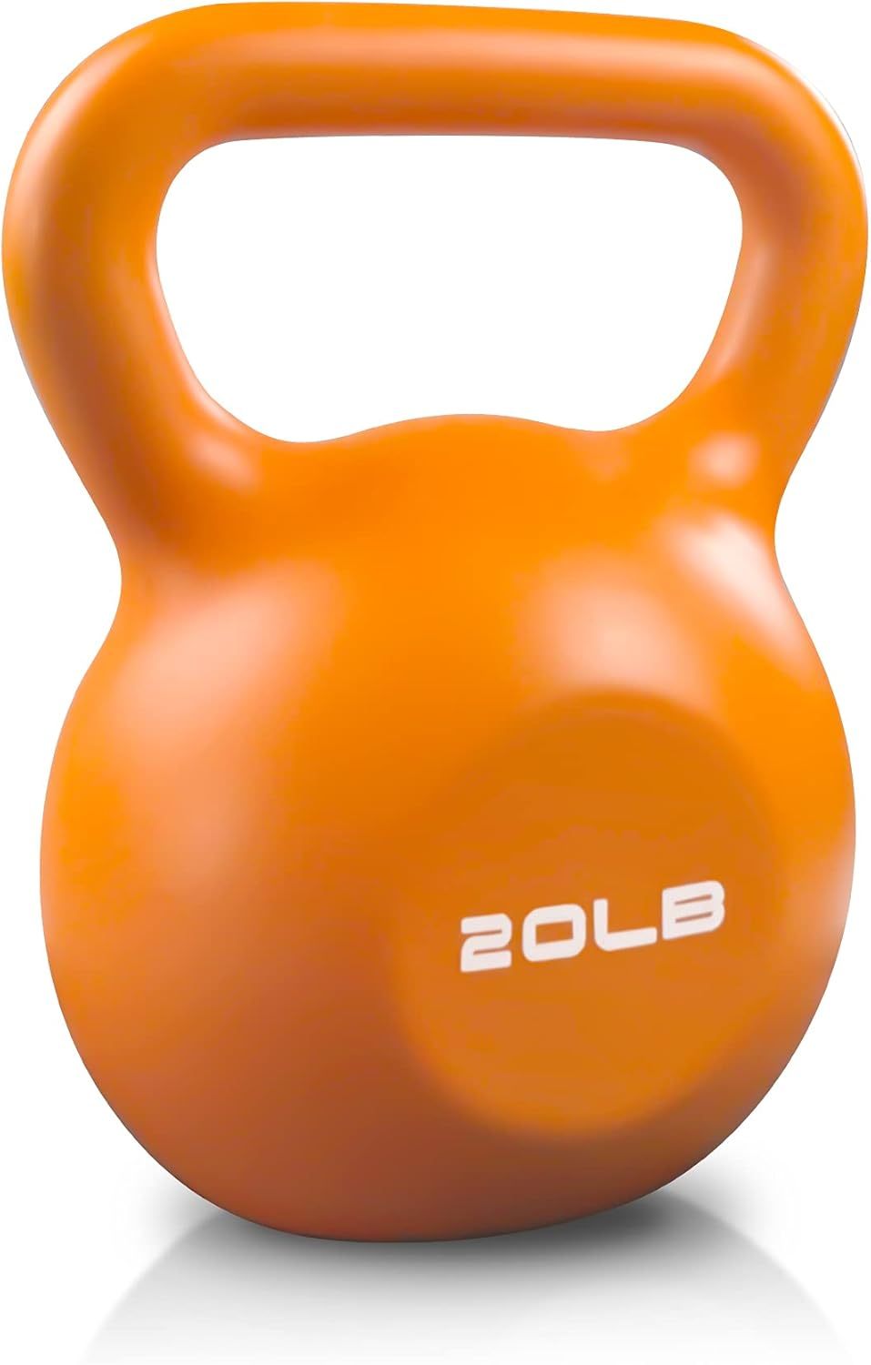 B-READY Paar 20lbs Kettlebell-Set, Krafttrainings-Kettlebells-Gewichtsset für Frauen, vinylbeschichtete Kettlebell für das Training im Heim-Fitnessstudio mit Gewichtheberausrüstung, bequemer Griff und breitem Griff