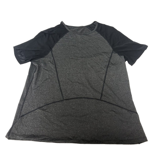 B-READY Yoga Clothes Plus size Yoga Blouse Sports Short-sleeved Mesh Gym Clothes