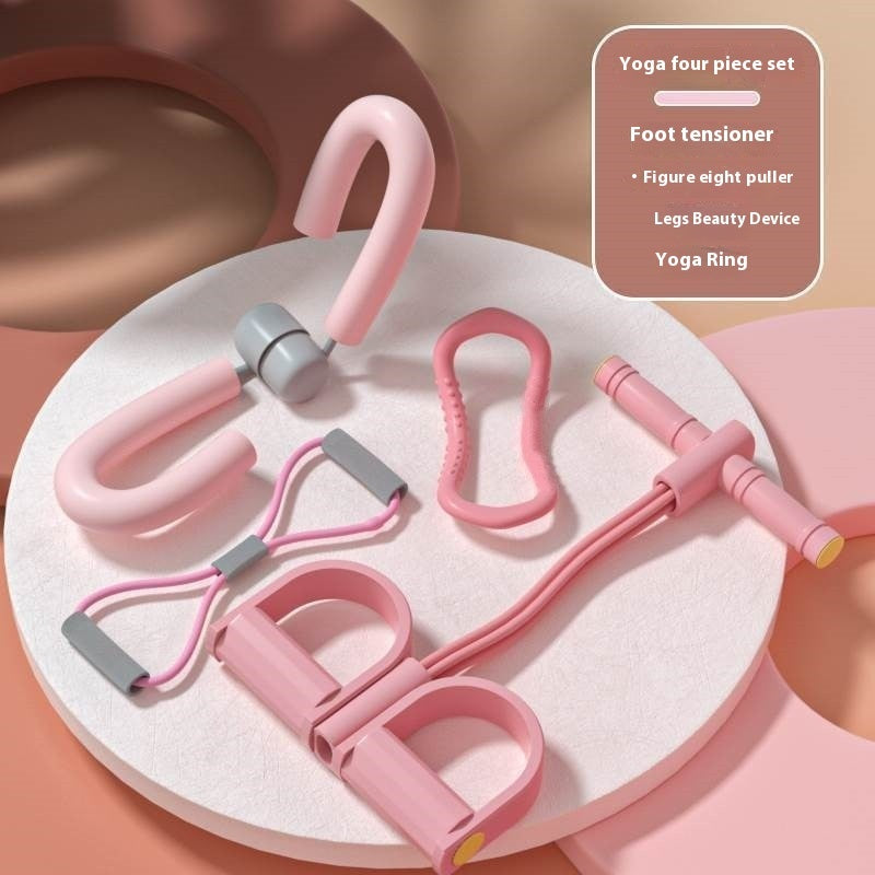B-READY Home Yoga Four Piece Set Foot Pedaling And Leg Stretching Beauty Device Gift Set Christmas Birthday