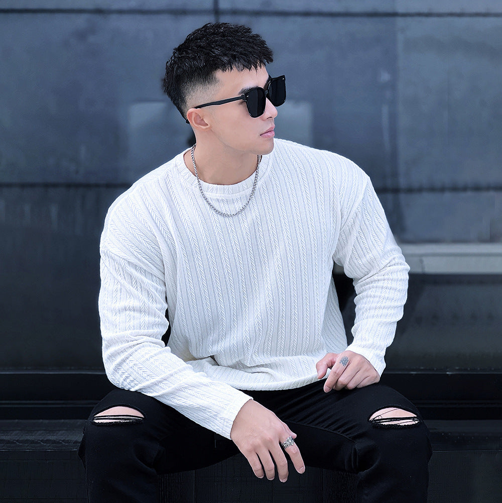 B-READY real Men's Fitness Gym Bodybuilding Sportswear Long Sleeved T-shirt