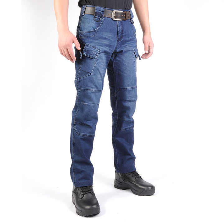 B-READY Tactical Jeans Straight Slim Training Men's Trousers B-PREPARED