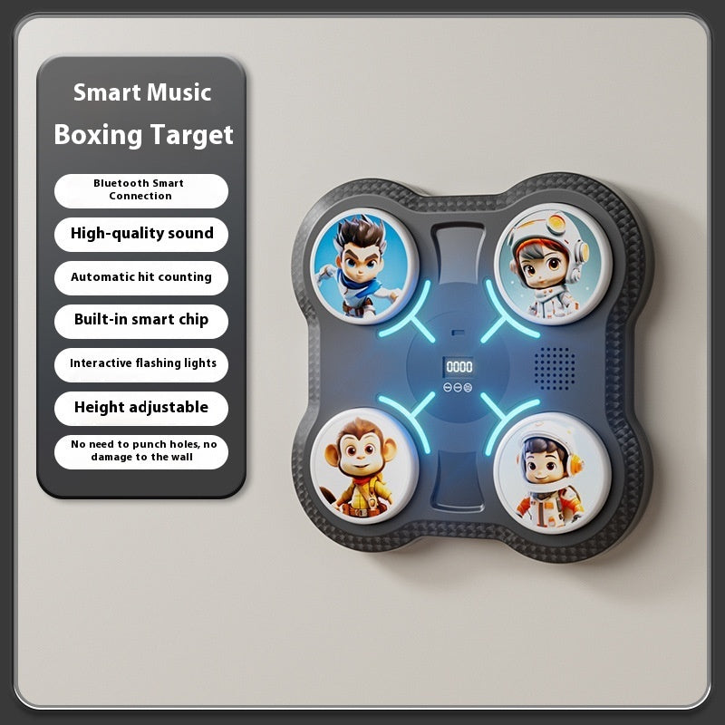 B-READY Kids Fun Smart Music Boxing Machine Elektronisches Wandziel für Zuhause Kinderfitness Sanda Reaktionstrainingsgerät