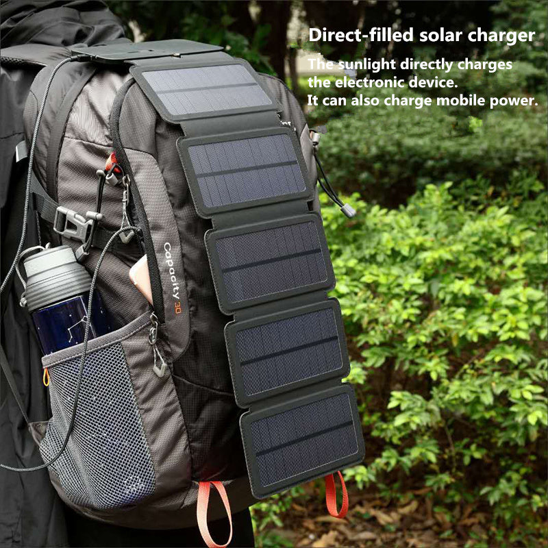 B-READY Outdoor Folding Solar Panel Charger Portable 5V 2.1A USB Output Devices Camp Hiking Backpack Travel Power Supply For Smartphones B-PREPARED 2026