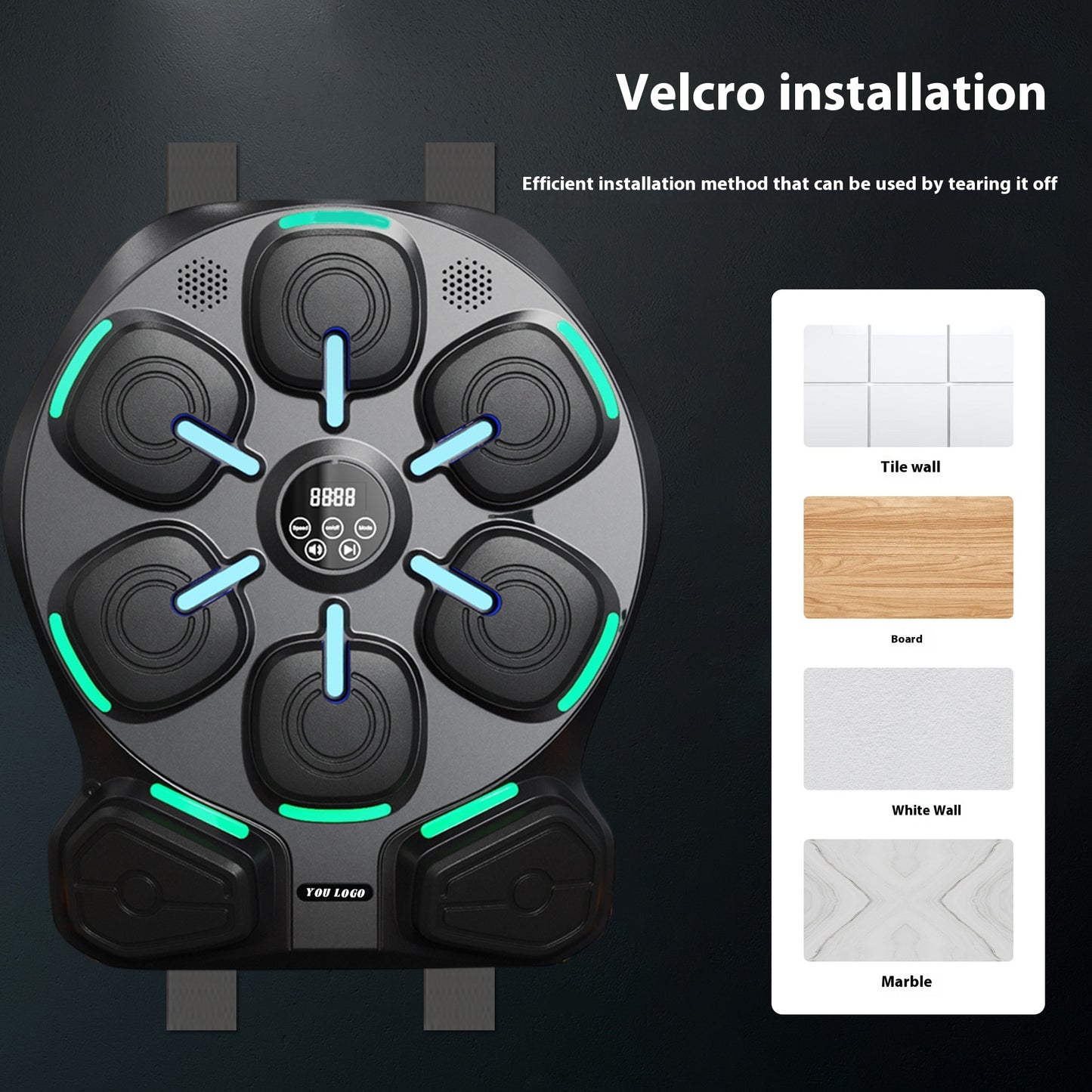 B-READY Smart Music Boxing Machine Home Boxing Target Bluetooth Gift Idea Birthday Christmas