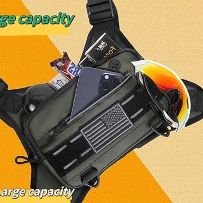 B-READY Men's Tactical Outdoor Sports Chest Bag Jogging Running Bag Military Style B-PREPARED 2026
