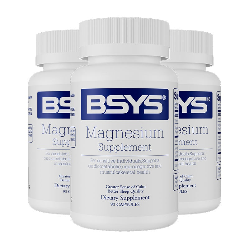 B-READY BSYS Magnesium Supplements Sleep & Anxiety Relief Aid  Muscle Relaxation Support  Heart Health & Blood Sugar Balance Formula  Cognitive Function Enhancement  Nighttime Wellness Supplement