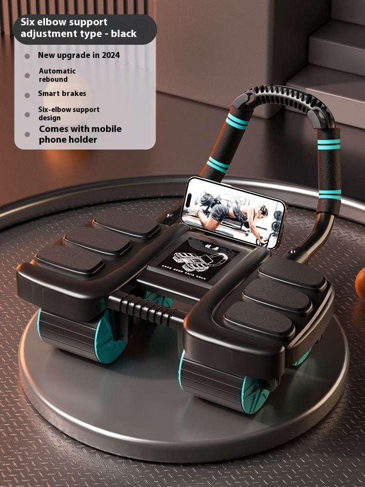 B-READY Intelligent Four-wheel Abdominal Wheel Automatic Rebound Elbow Support incl. Course