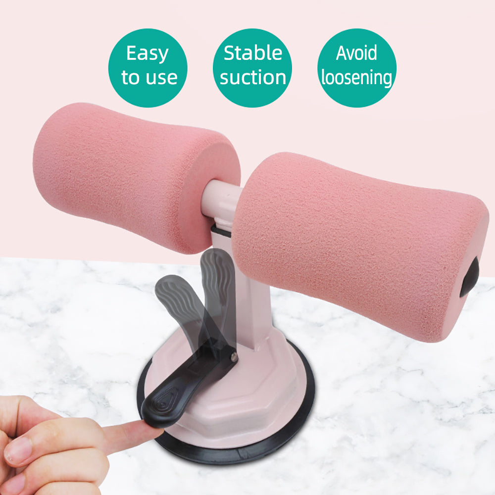 B-READY Couple Adjustable Sit-up Bar Floor Assistant Abdominal Exercise Stand