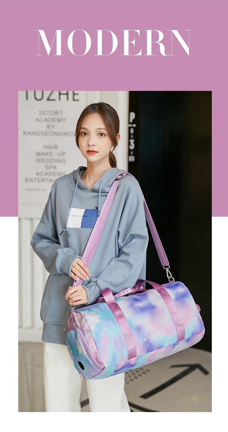 B-READY Gym Fitness Große Kapazität Wasserdichte Graffiti Druck Sport Fitness Tasche